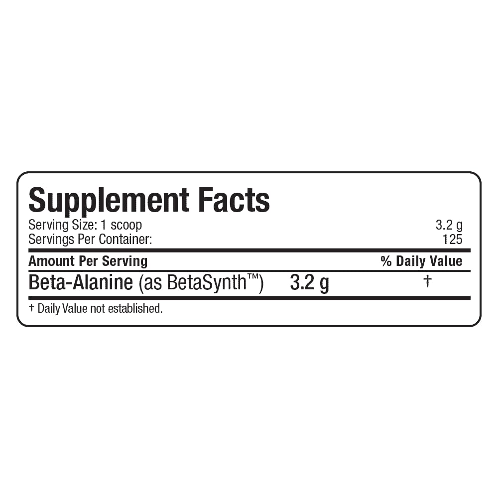 AllMax Beta-Alanine powder is unflavored and ideal for stacking.