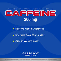 Tablets being dispensed from the AllMax bottle for quick energy
