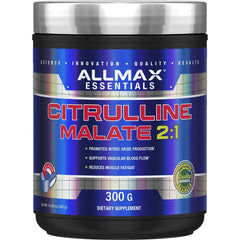 ALLMAX Citrulline Malate bottle front, ready for endurance-focused workouts.
