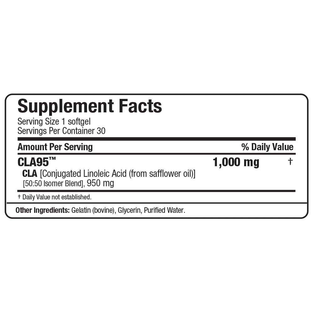 AllMax CLA bottle on a clean desk setup with a glass of water