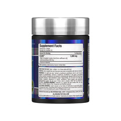 Close-up of AllMax CLA softgels highlighting size and high CLA concentration