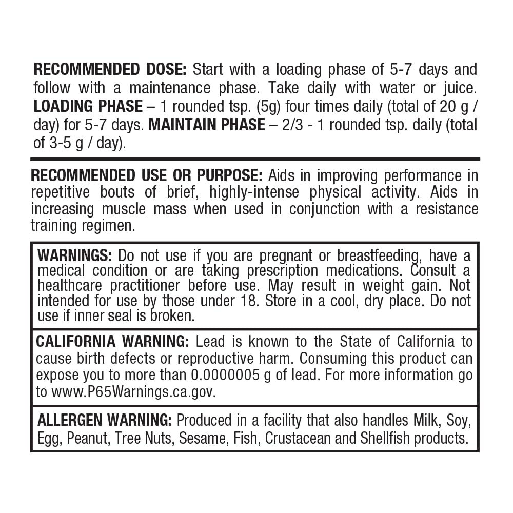 AllMax Creatine Monohydrate compact container fits a gym bag.
