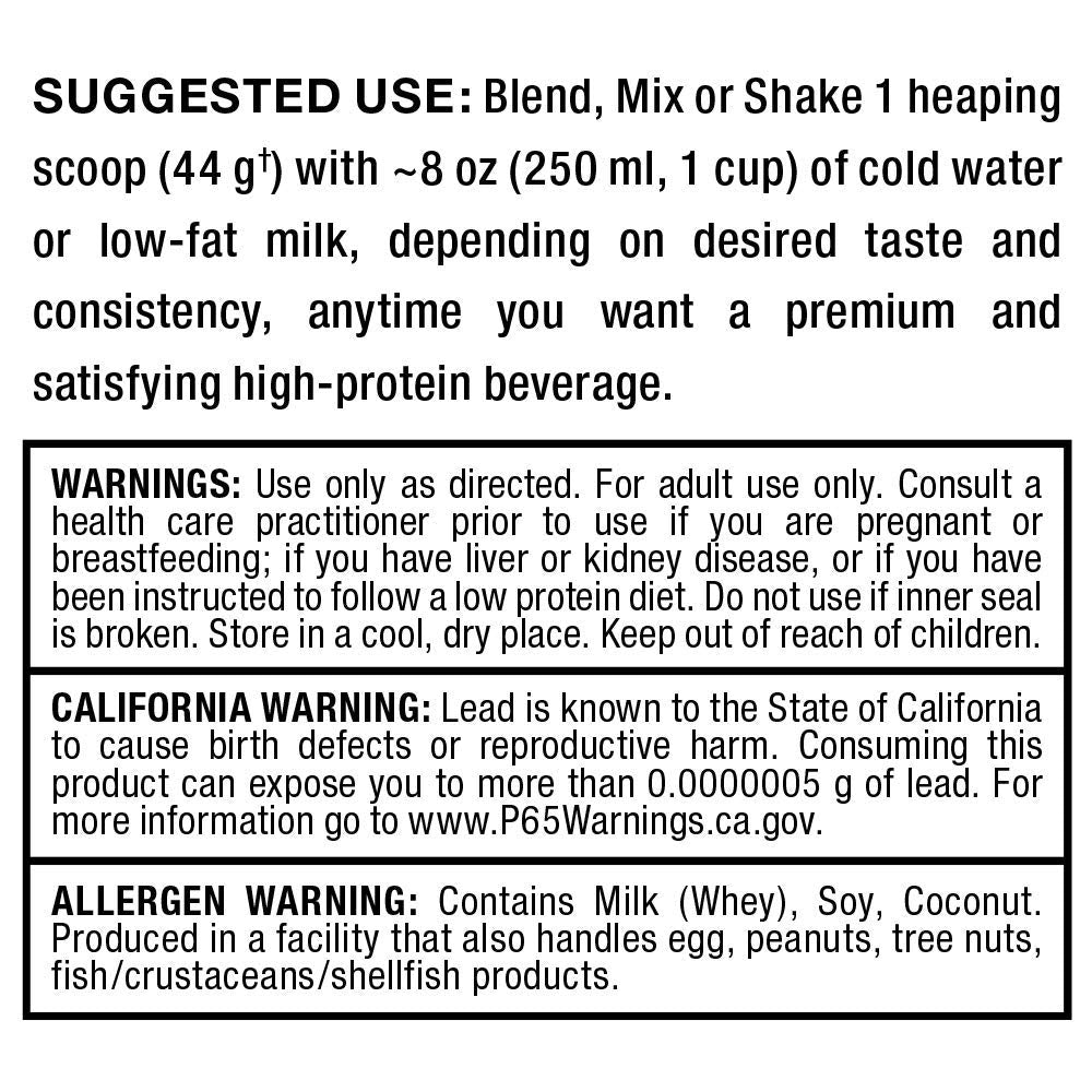 Allmax HEXAPRO French Vanilla zero sugar label on packaging