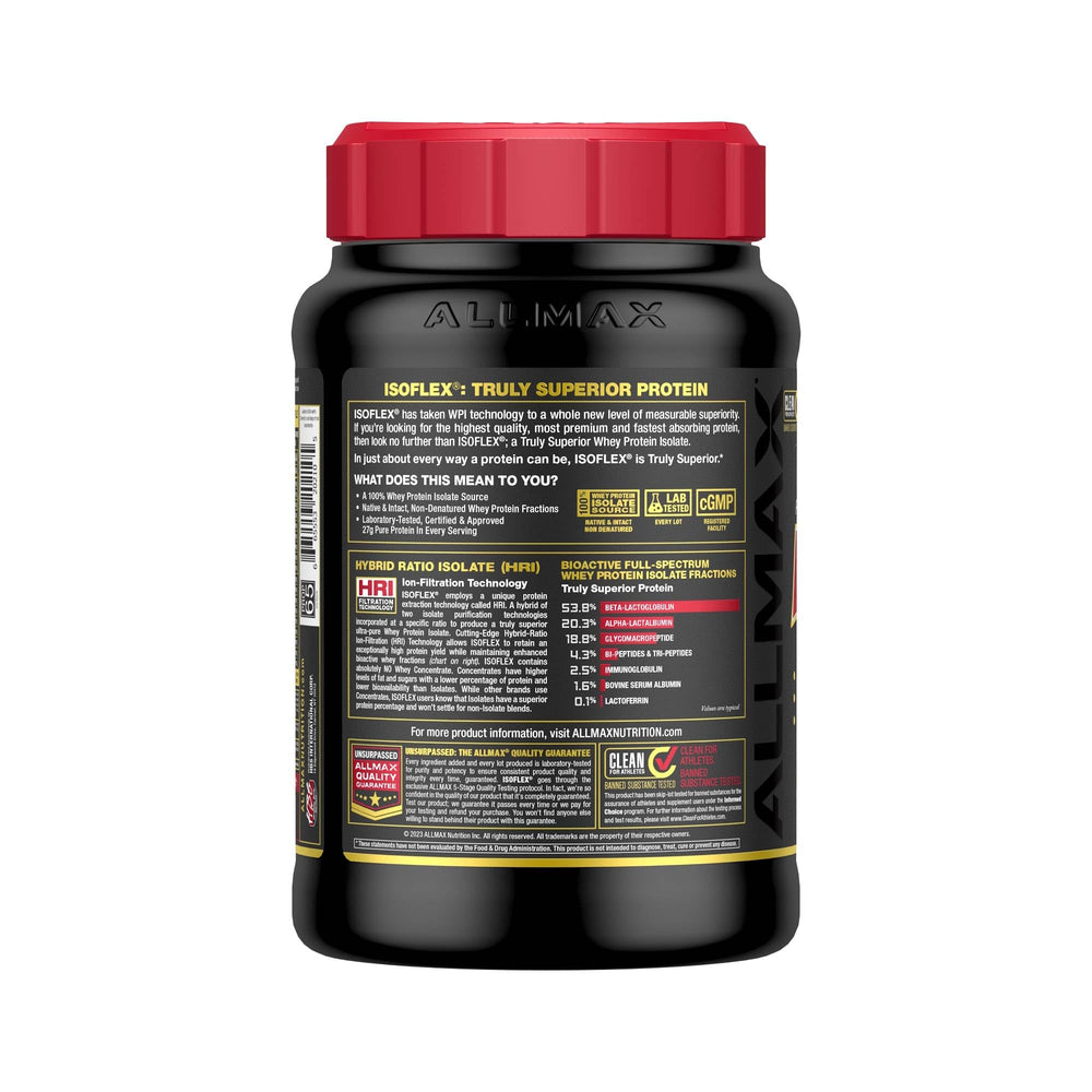 AllMax ISOFLEX Banana scoop ready to boost protein intake