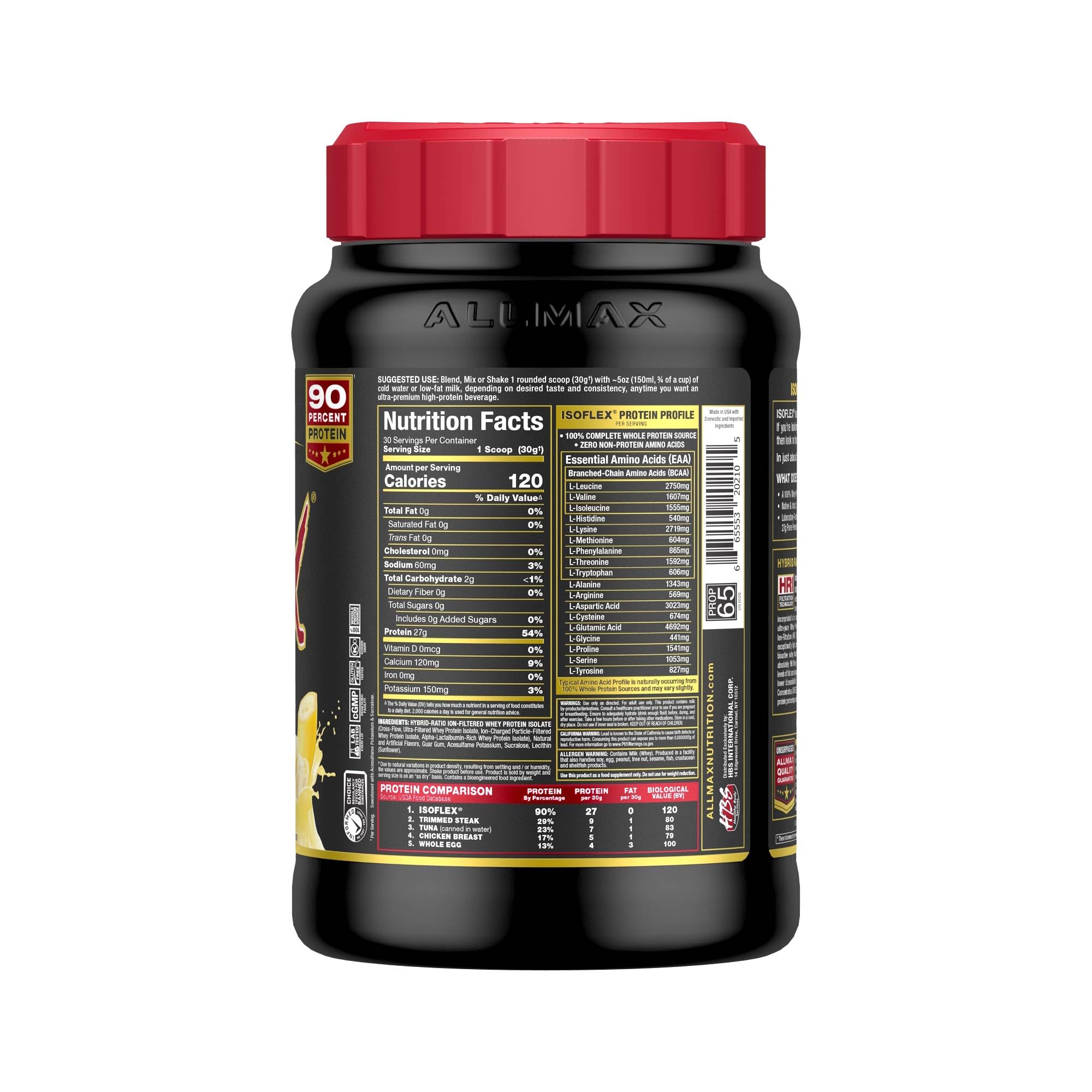 Pouring ISOFLEX Banana shake for quick post-workout recovery