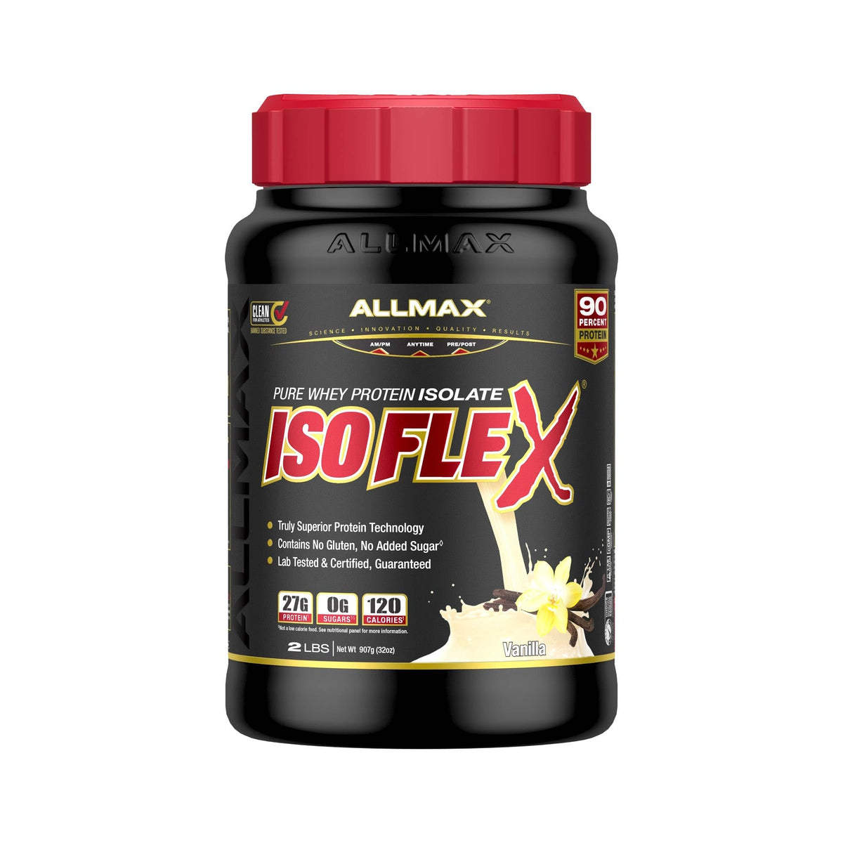 ALLMAX ISOFLEX whey protein-scoop for quick, clean protein