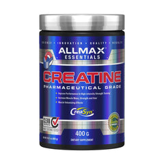 AllMax Nutrition Creatine Monohydrate powder bottle for easy daily dosing.