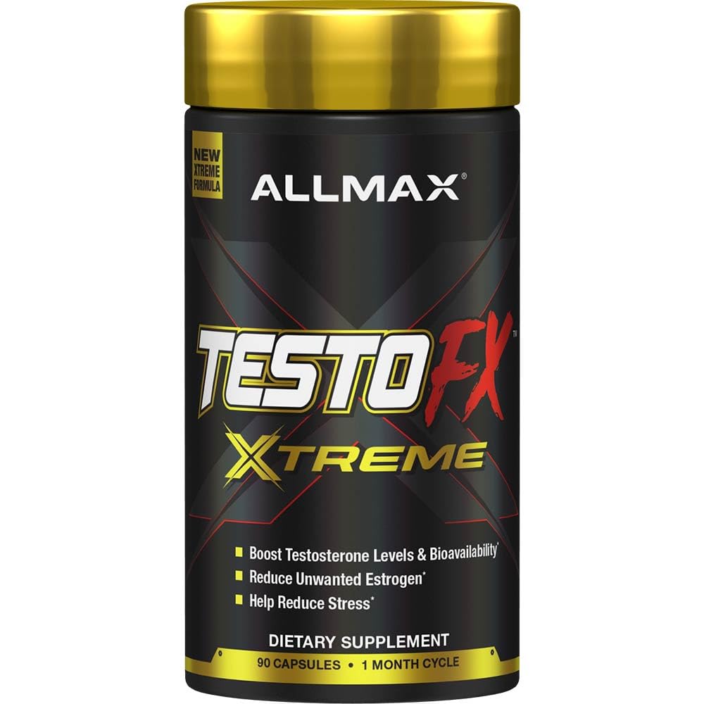 ALLMAX TestOFX capsules on a clean surface highlighting bioavailability boost.