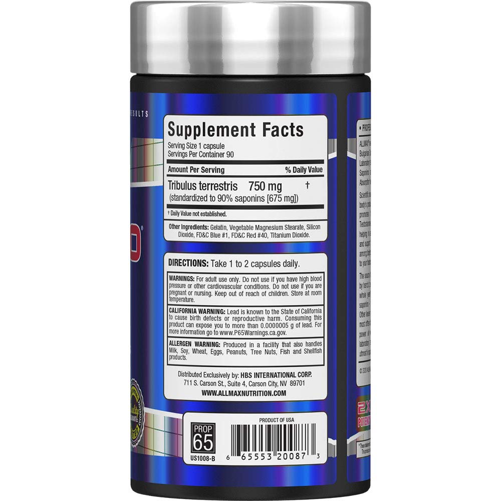 Pouring ALLMAX TRIBX90 capsules before training for daily use.