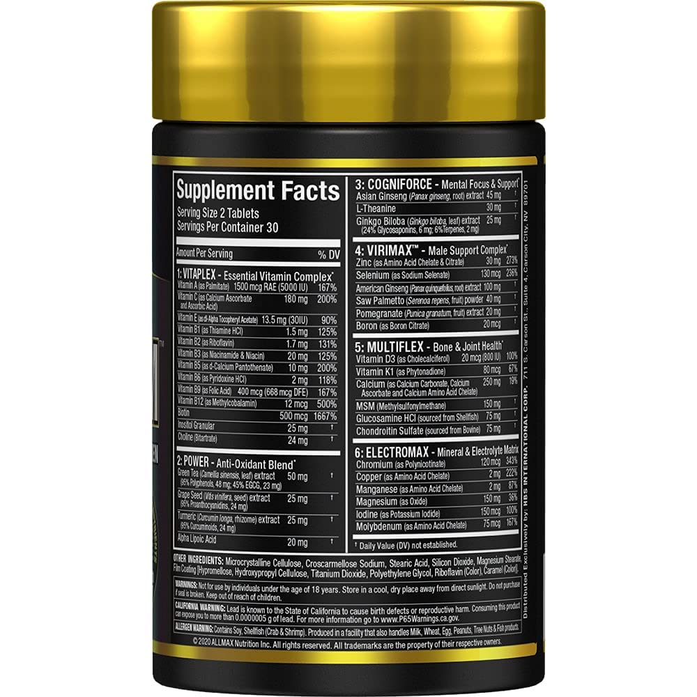 ALLMAX VitaForm advanced male support blend for vitality of active men
