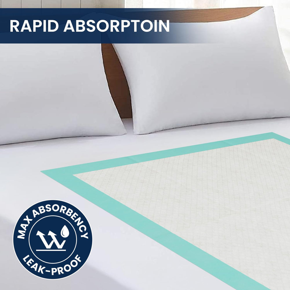AllSett Health Chucks pads-open-36x36: oversized protection for beds.