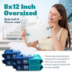 AllSett Health disposable washcloths hypoallergenic, ideal for sensitive skin and easy cleanup.