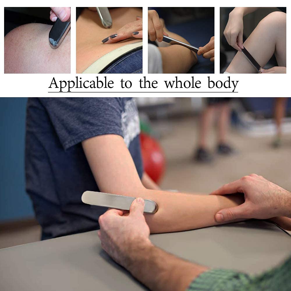 Allshow gua sha tool stainless steel for durable, toxin-free body scraping.
