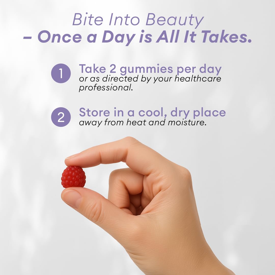 ALLURA HAIR daily gummy for hair, nails, and skin benefits