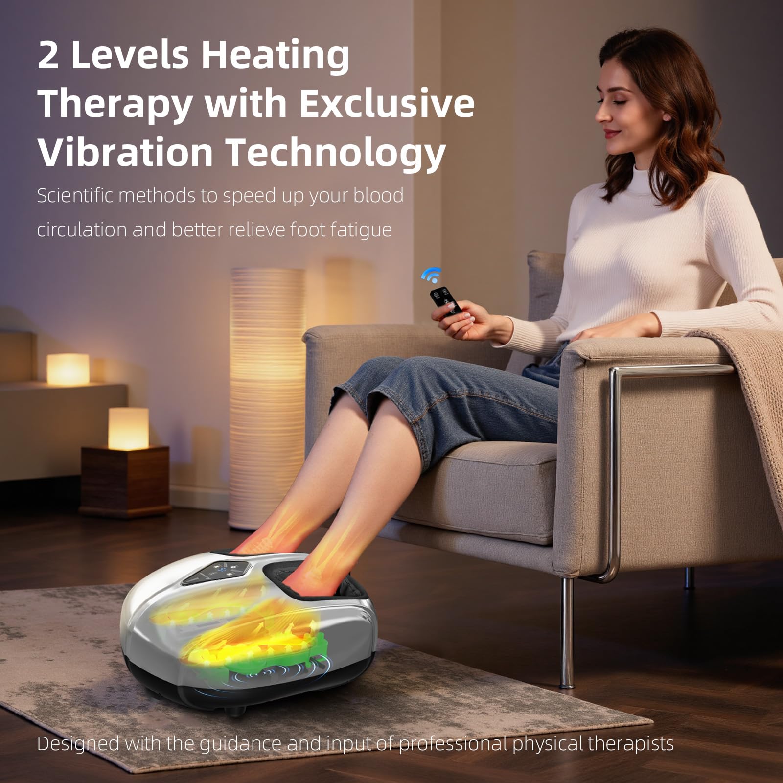 ALLYOUGER 6D compression targets key pressure points for comfort.