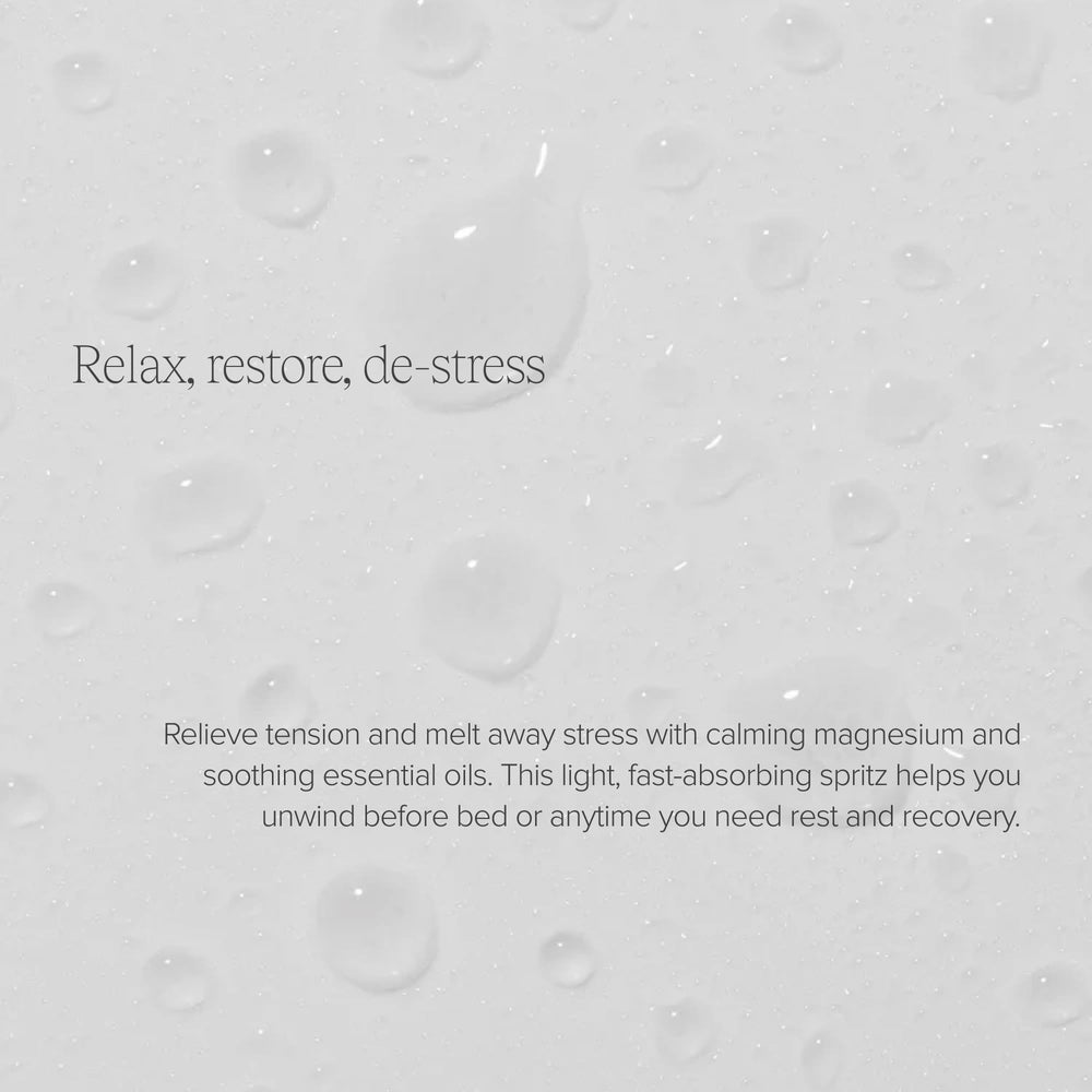 Closeup of Alo Magnesium Reset ingredients: magnesium, valerian, arnica