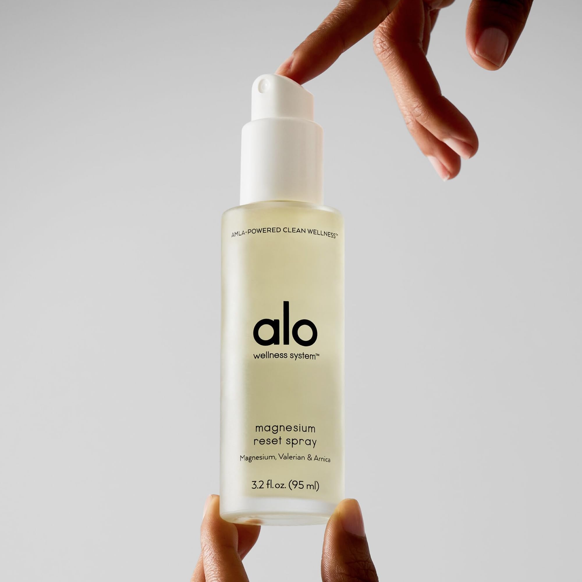 Alo Magnesium Reset packaging and label highlighting vegan, cruelty-free formula