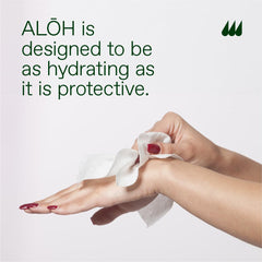 ALO Sweet Orange Bergamot Aloe wipes travel pack in a bag for on-the-go hygiene