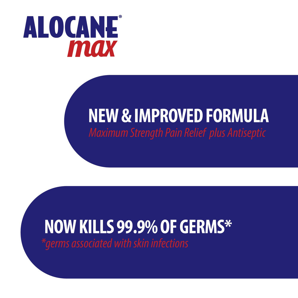 Alocane Max burn treatment on skin offers immediate, gentle relief.