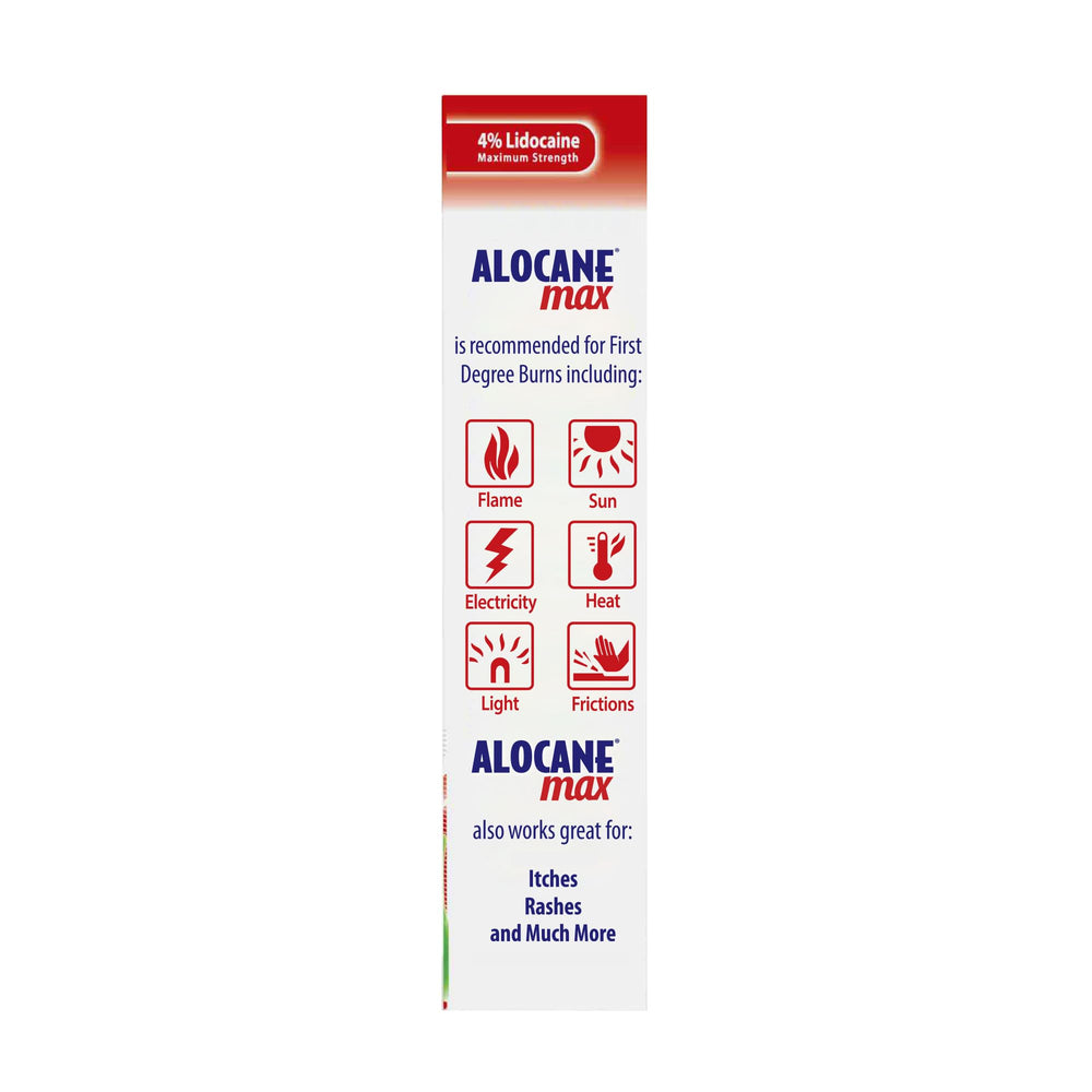 Alocane Max vitamin E image signals skin nourishment.