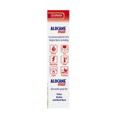 Alocane Max vitamin E image signals skin nourishment.
