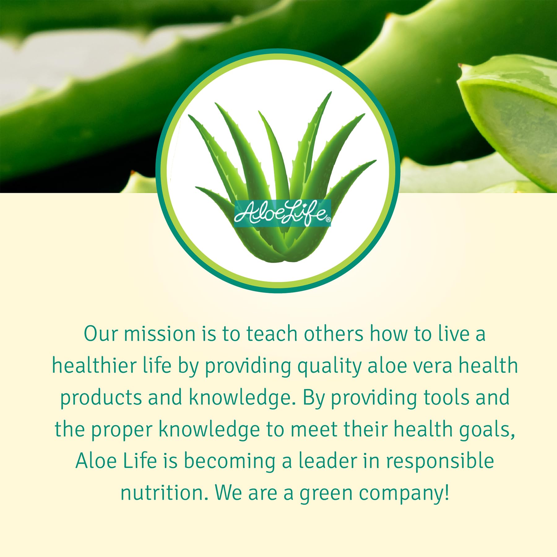 Aloe Life bottle with fresh fruit, showcasing fruity taste appeal.