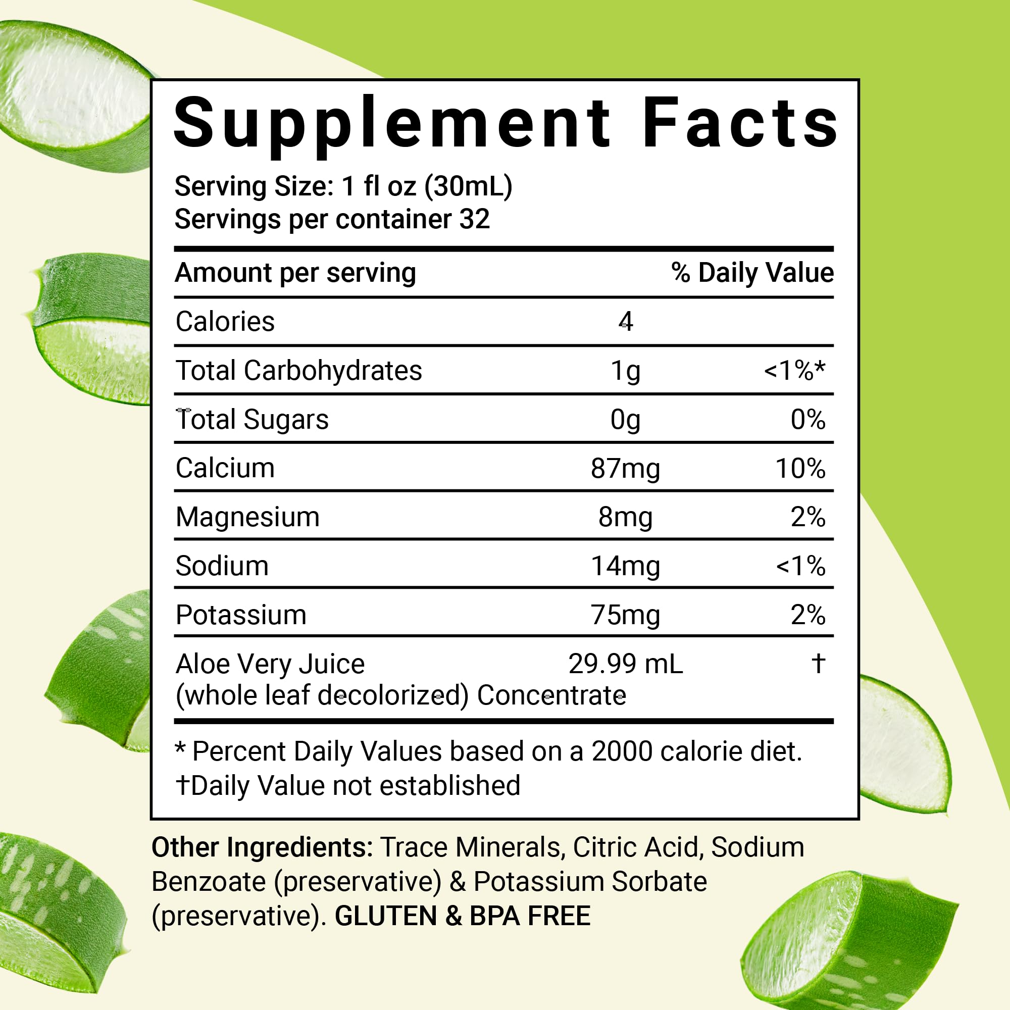 Aloe Life label closeup emphasizes certified organic leaves and purity