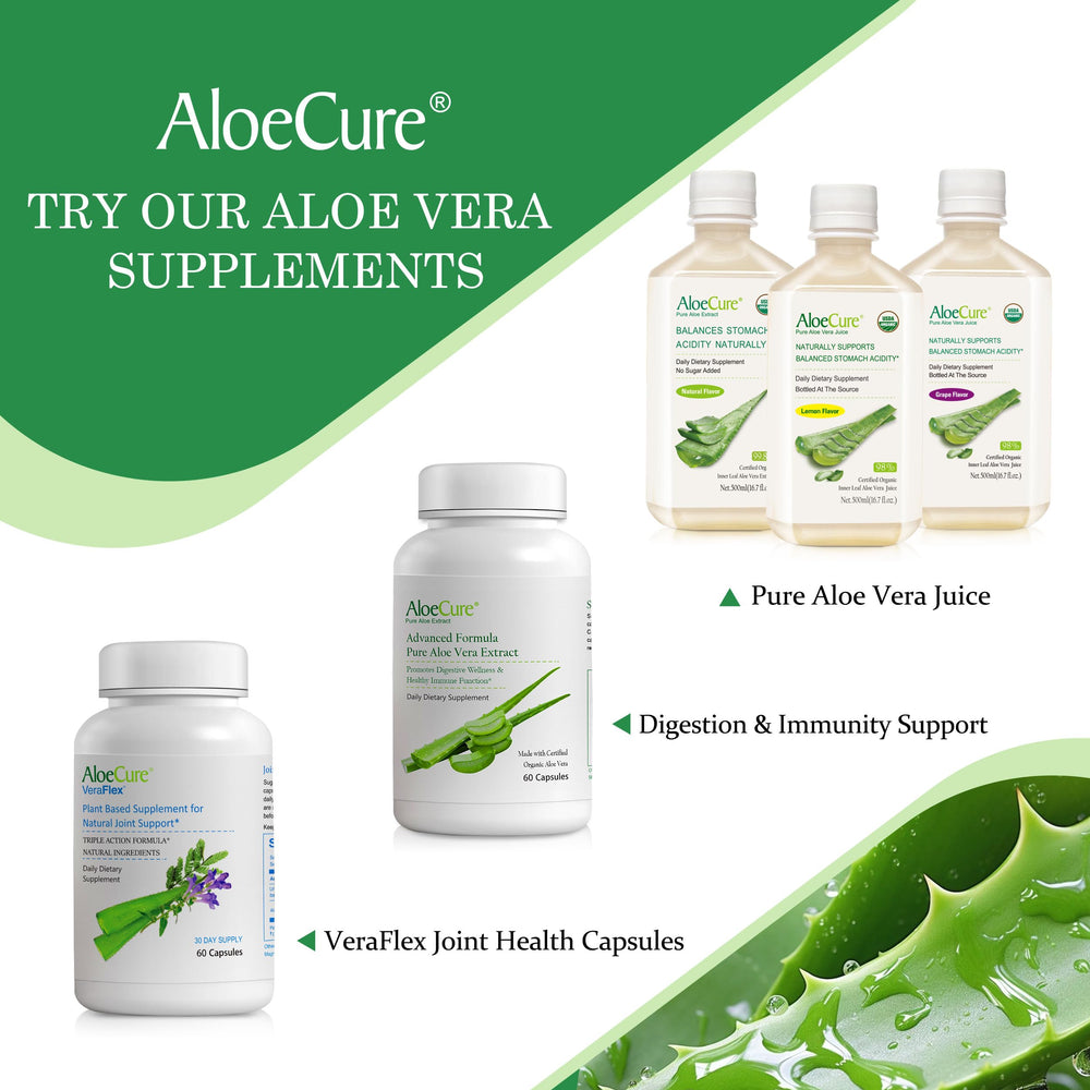 AloeCure family-owned farm ethos communicates trusted quality.