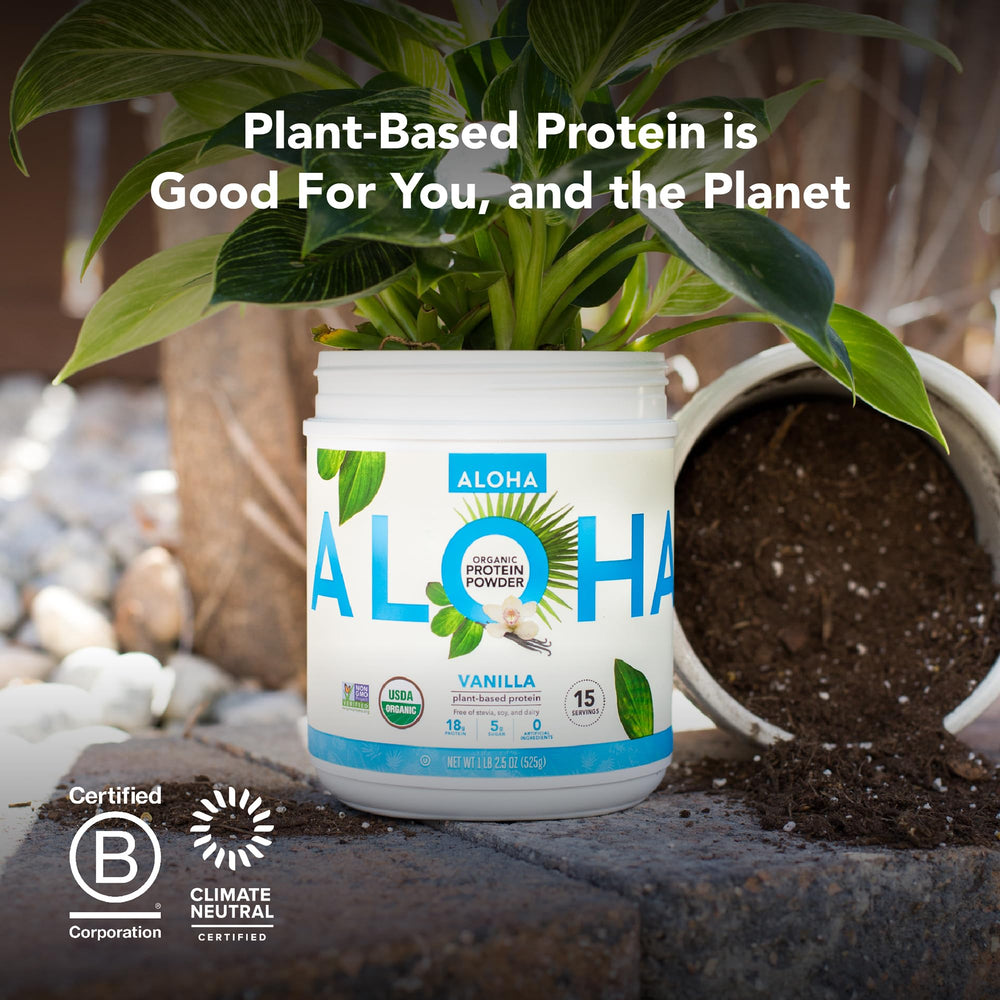 ALOHA kosher-certified vegan label on packaging for dietary compatibility.