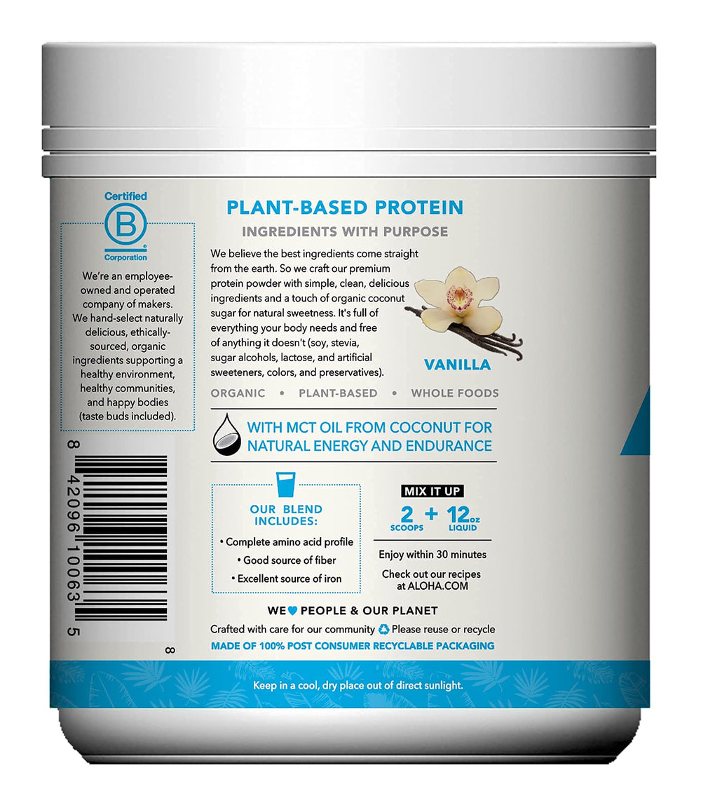 ALOHA MCT oil from coconut provides natural energy during workouts