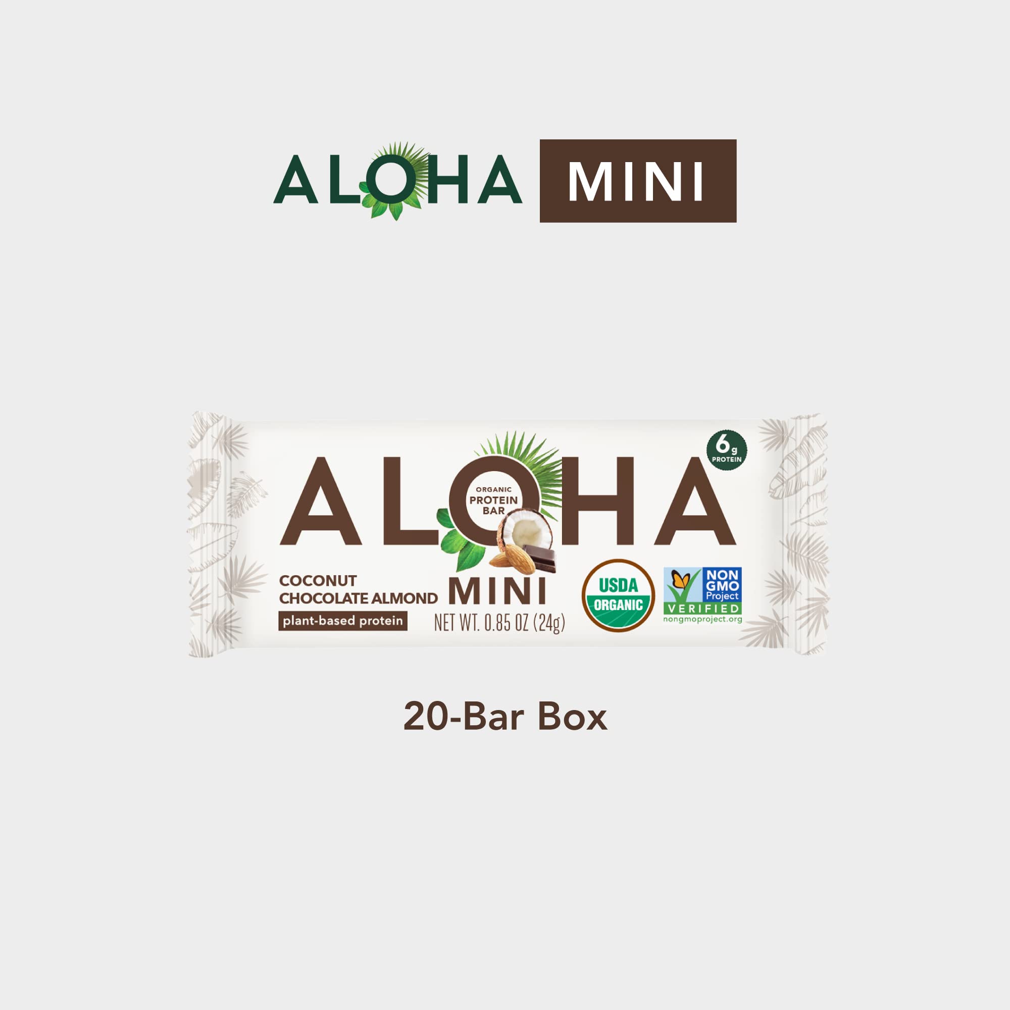 ALOHA Minis in a lunchbox showcasing convenient 24g bars.