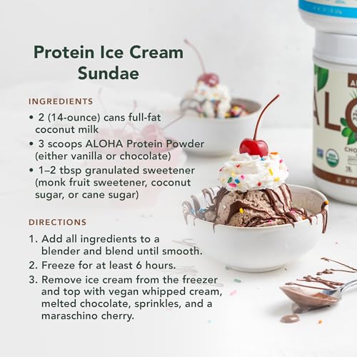 ALOHA smoothie idea with prepared shake, illustrating versatile use.