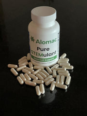 Daily routine setup featuring Alomac Pure STEMulant for longevity support