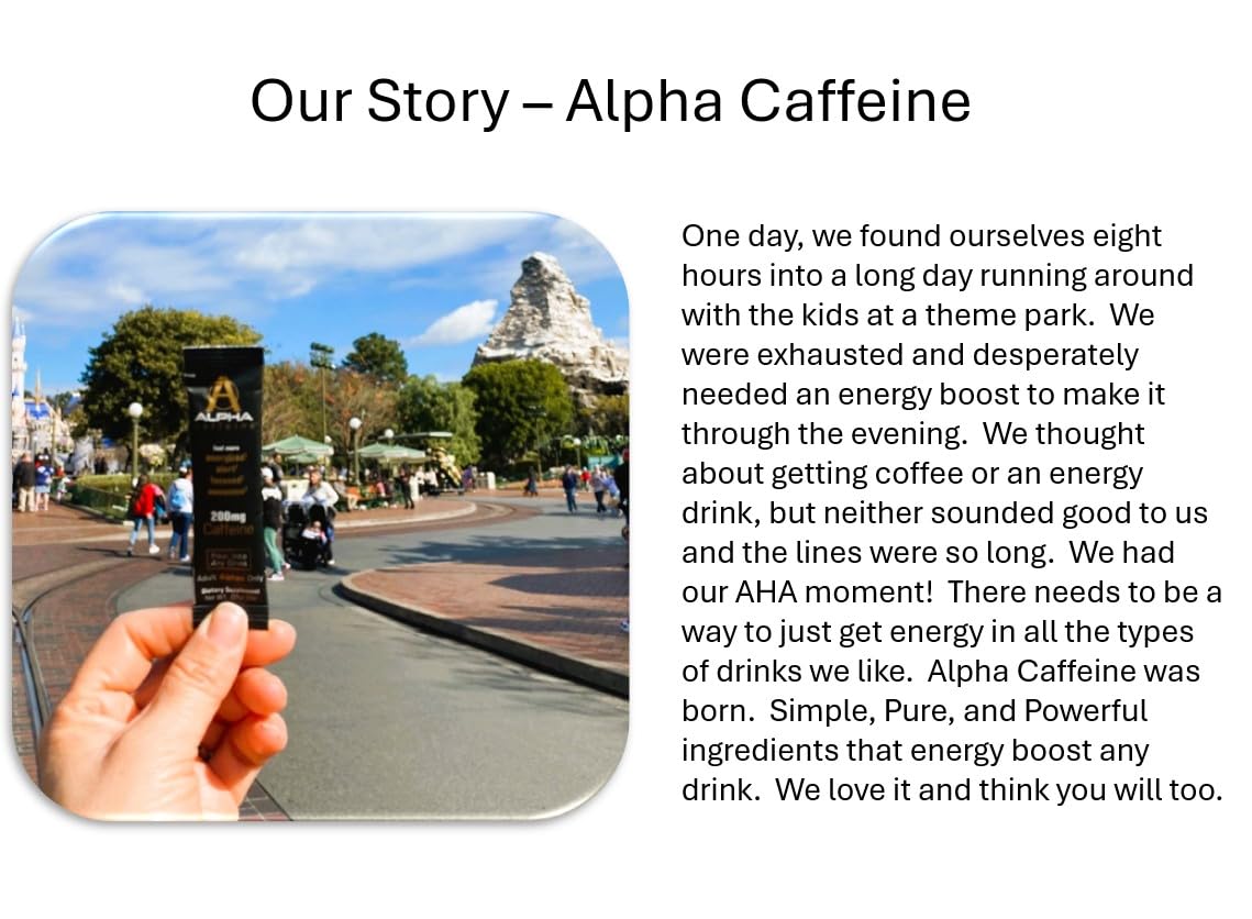 Alpha Caffeine endurance-scene with active person implies improved stamina