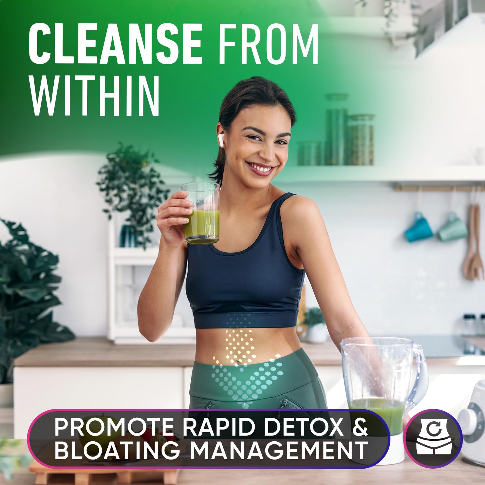 Alpha Flow Chlorophyll Drops dropper for precise, fast dosing.