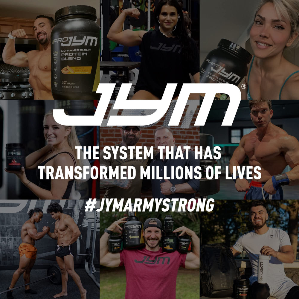 Alpha JYM X PhD-formulated-system graphic communicates science-backed performance for training