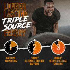 ALPHA LION beta-alanine and L-taurine ingredients panel suggests enhanced training capacity.