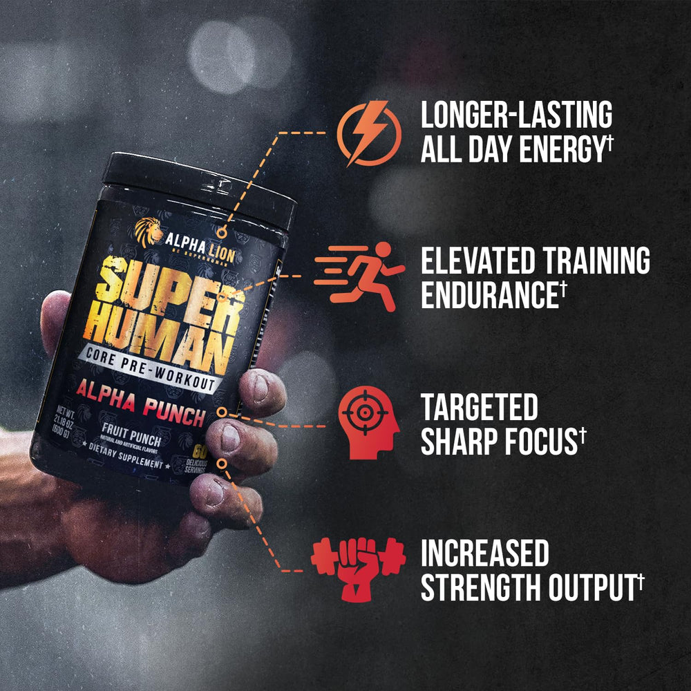ALPHA LION Core Pre-Workout Alpha Punch scoop precise serving