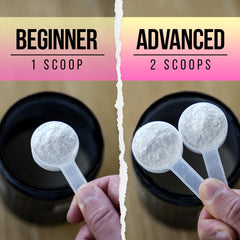 ALPHA LION Core Pre-Workout scoop shows easy dosing for workouts.