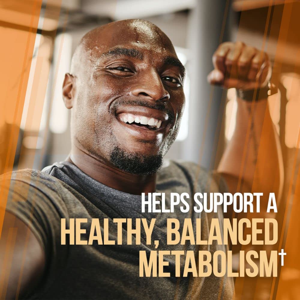 ALPHA LION Gains Candy label close-up highlights natural CaloriBurn formula.