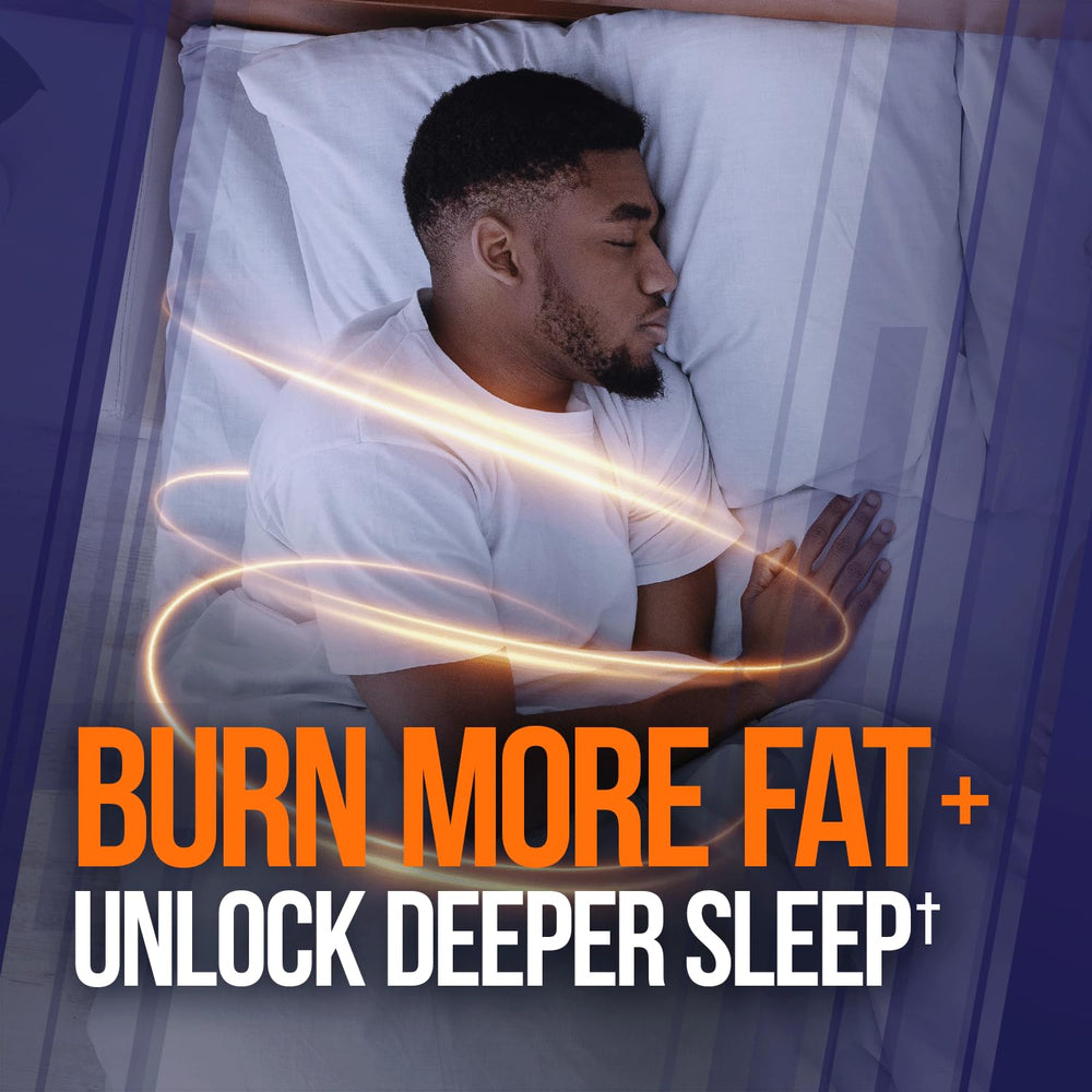 ALPHA LION Night Burn label closeup—clear directions for safe nightly use.
