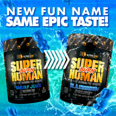 ALPHA LION Superhuman Burn scoop and jar for precise dosing before training