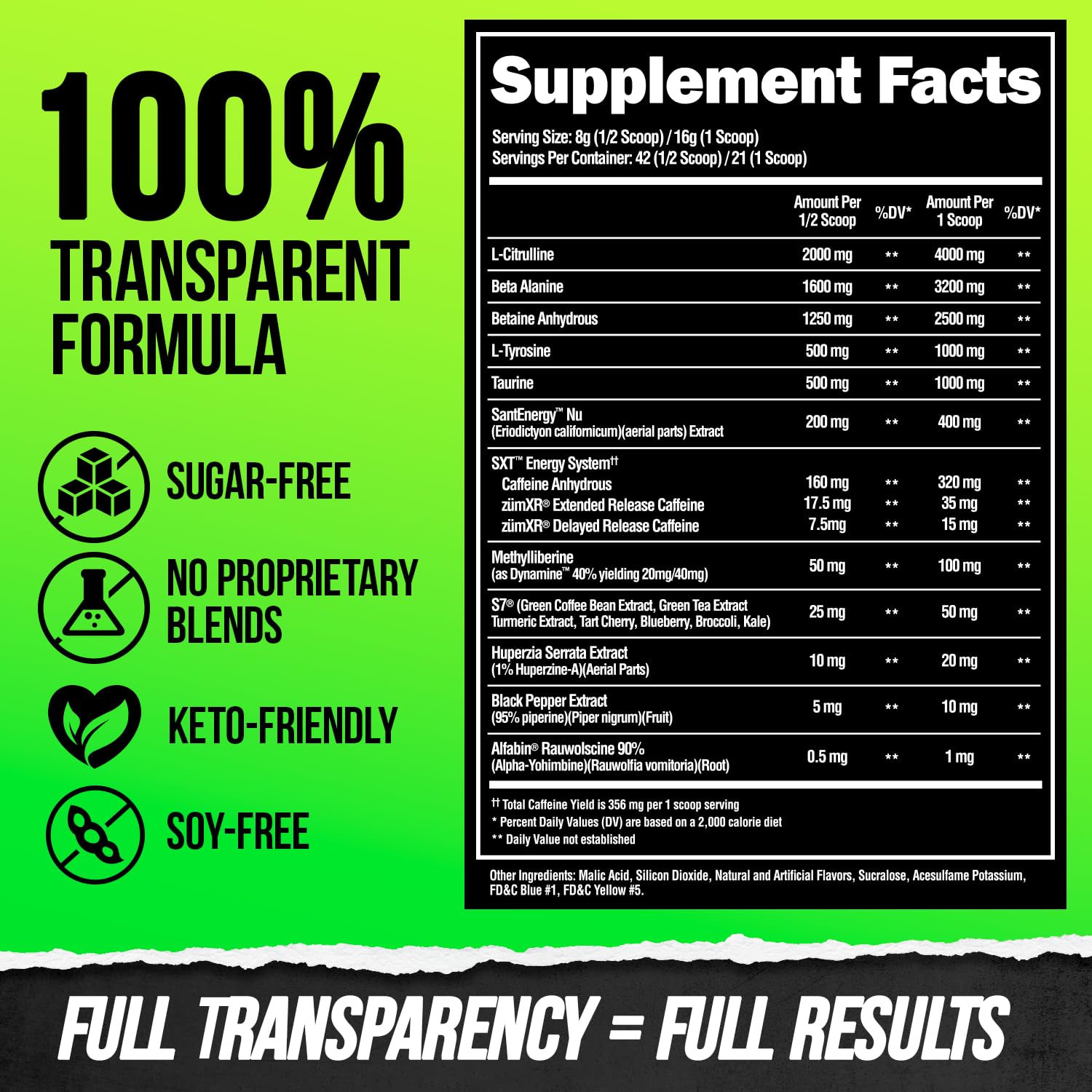 ALPHA LION Superhuman Extreme caffeine matrix packaging communicates sustained energy.