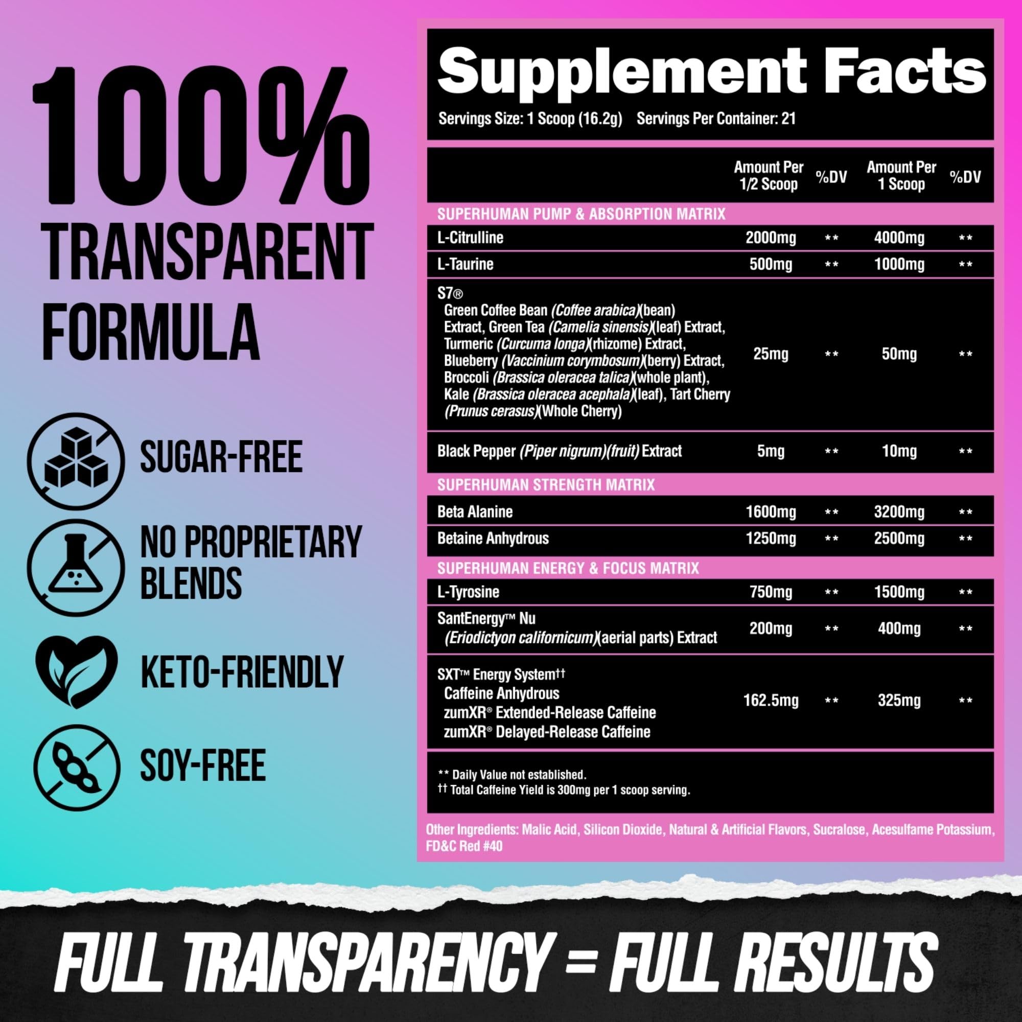 Sour Gummy Bear flavor ALPHA LION pre-workout powder in a glass.