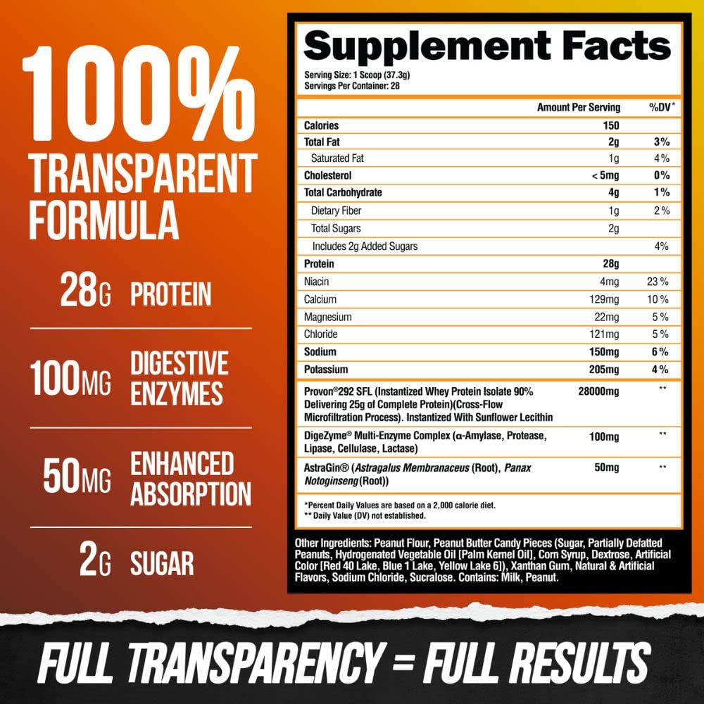 ALPHA LION label closeup emphasizing low carb and clean whey isolate.