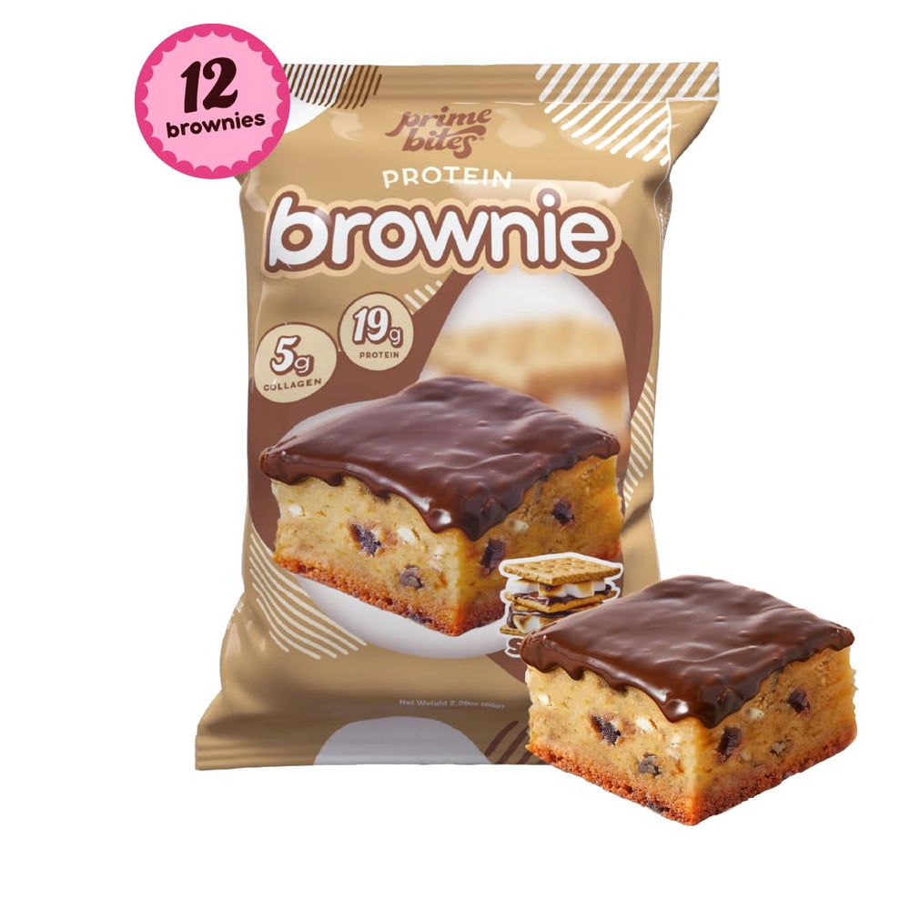Alpha Prime Prime Bites Banana Nut brownie, protein-rich dessert-style treat.
