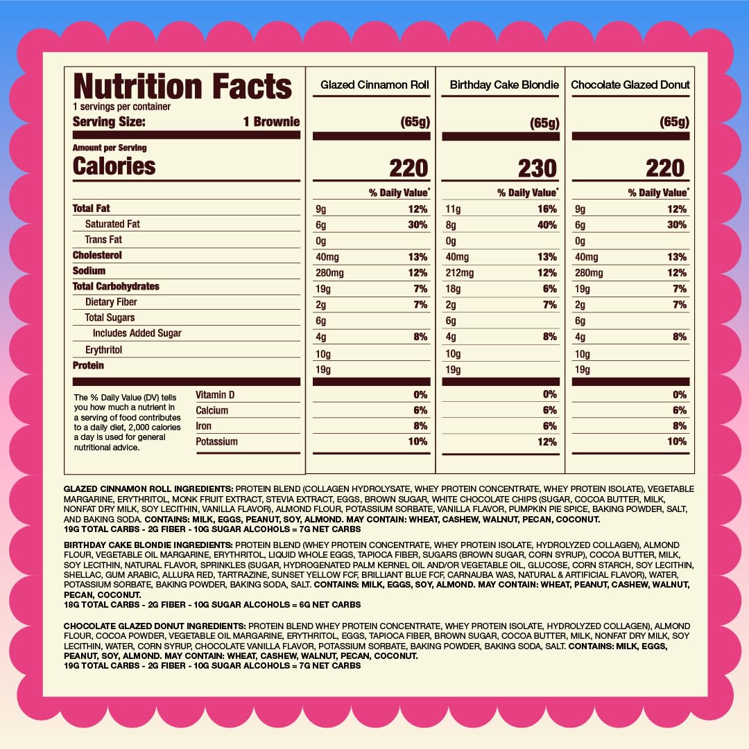 Alpha Prime Prime Bites Brownie unwrapped bar emphasizes convenient, high-protein treat.