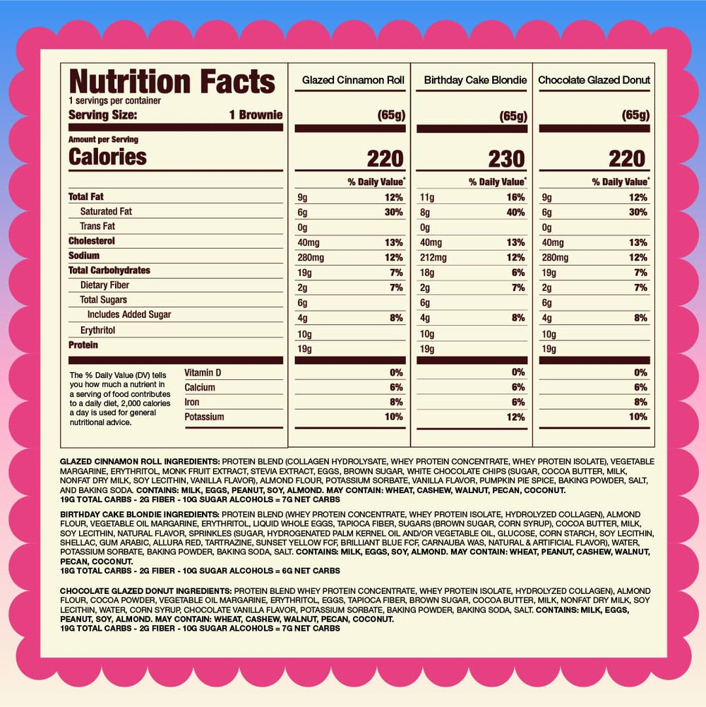 Alpha Prime Prime Bites Brownie unwrapped bar emphasizes convenient, high-protein treat.