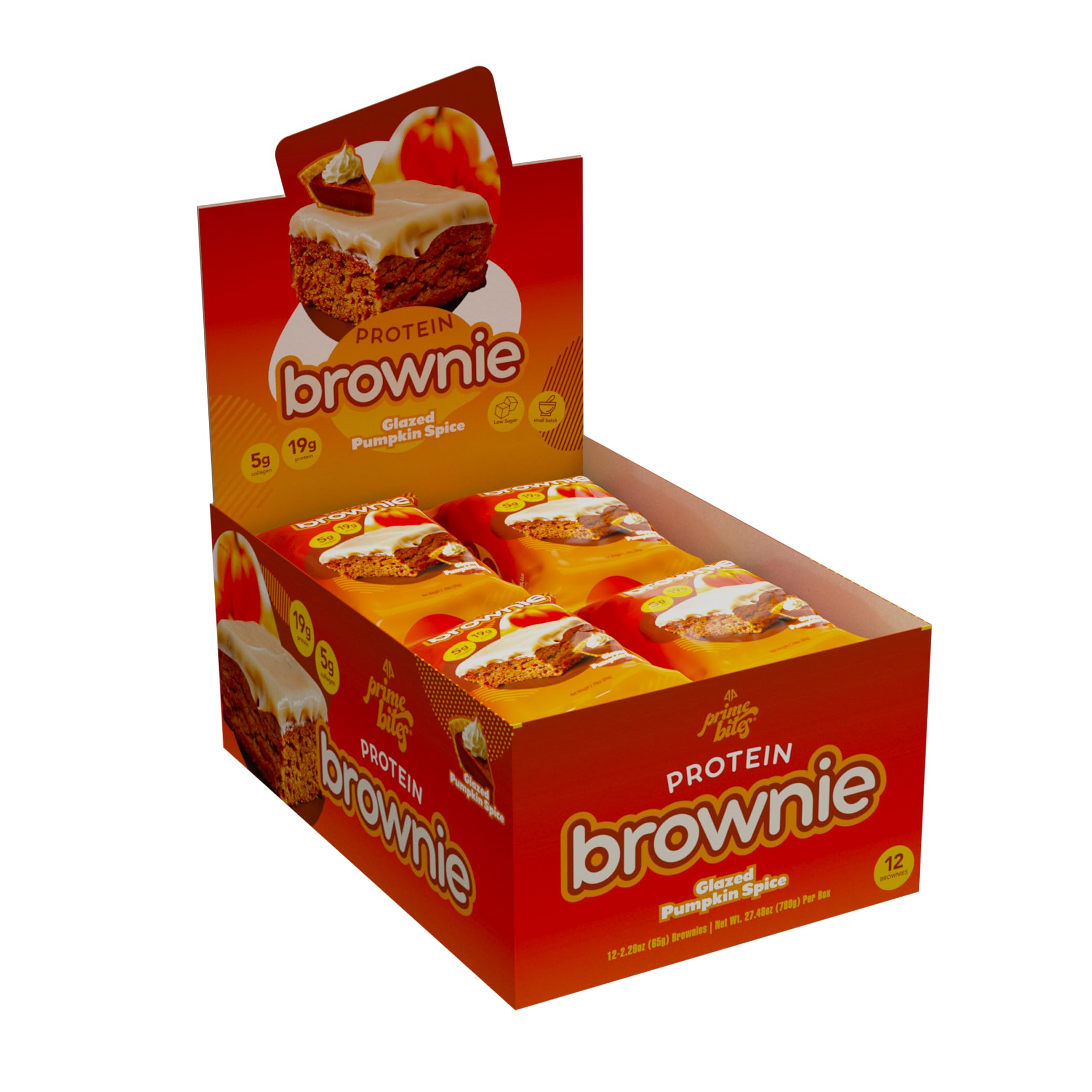 Close-up of Prime Bites Brownie texture showing soft, bakery-like bite.