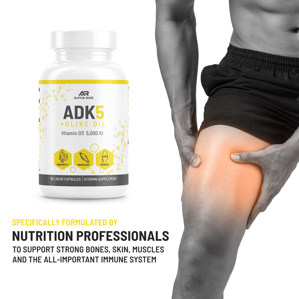 ALPHA RISE ADK packaging on light background reinforces non-GMO quality.
